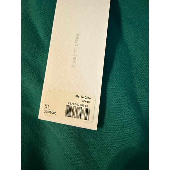 LABEL Go-To Crew Sweatshirt Women’s Size XL Green Comfy Cozy Pullover NWT $85 - Picture 6 of 7